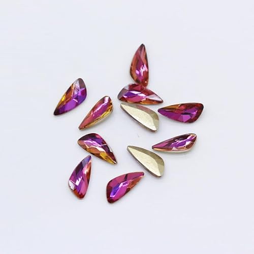 NingPower 40 Stück Unregelmäßige Dreieckige Strasssteine Modischer Künstlicher Kristall Edelsteine, Geeignet für Kunsthandwerk Projekte, Aufnähen, 4mm X 8mm NingPower 40 Stück Unregelmäßige Dreieckige Strasssteine Modischer Künstlicher Kristall Edelsteine, Geeignet für Kunsthandwerk Projekte, Aufnähen, 4mm X 8mm von NingPower