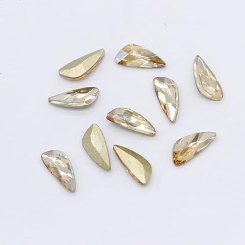 NingPower 40 Stück Unregelmäßige Dreieckige Strasssteine Modischer Künstlicher Kristall Edelsteine, Geeignet für Kunsthandwerk Projekte, Aufnähen, 5mm X 11mm NingPower 40 Stück Unregelmäßige Dreieckige Strasssteine Modischer Künstlicher Kristall Edelsteine, Geeignet für Kunsthandwerk Projekte, Aufnähen, 5mm X 11mm von NingPower
