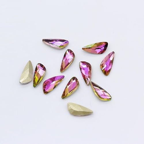 NingPower 40 Stück Unregelmäßige Dreieckige Strasssteine Modischer Künstlicher Kristall Edelsteine, Geeignet für Kunsthandwerk Projekte, Aufnähen, 5mm X 11mm NingPower 40 Stück Unregelmäßige Dreieckige Strasssteine Modischer Künstlicher Kristall Edelsteine, Geeignet für Kunsthandwerk Projekte, Aufnähen, 5mm X 11mm von NingPower