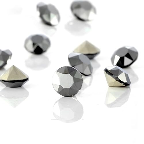 NingPower 50 Stück Runde Glas Strasssteine Spitze Unterseite Künstliche Kristallsteine für Kunsthandwerksprojekte, Nähzubehör, 4mm NingPower 50 Stück Runde Glas Strasssteine Spitze Unterseite Künstliche Kristallsteine für Kunsthandwerksprojekte, Nähzubehör, 4mm von NingPower
