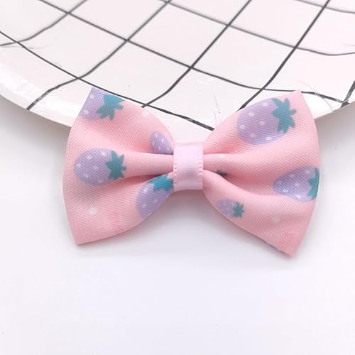 NingPower 50 Stück Schleifen mit Erdbeermuster, 6cm Schleife für Basteln, Nähen, Herstellen Von Haarspangen, Bekleidungszubehör, Rosa NingPower 50 Stück Schleifen mit Erdbeermuster, 6cm Schleife für Basteln, Nähen, Herstellen Von Haarspangen, Bekleidungszubehör, Rosa von NingPower