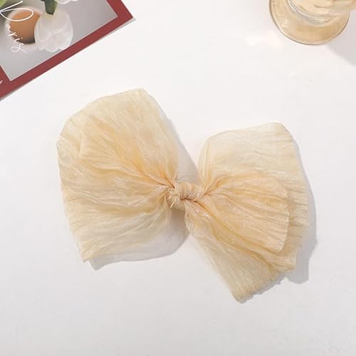 NingPower 6 Stück Organza Schleifen, Große Schleife für Basteln, Nähen, Haarspangenherstellung, Bekleidungsaccessoires NingPower 6 Stück Organza Schleifen, Große Schleife für Basteln, Nähen, Haarspangenherstellung, Bekleidungsaccessoires von NingPower