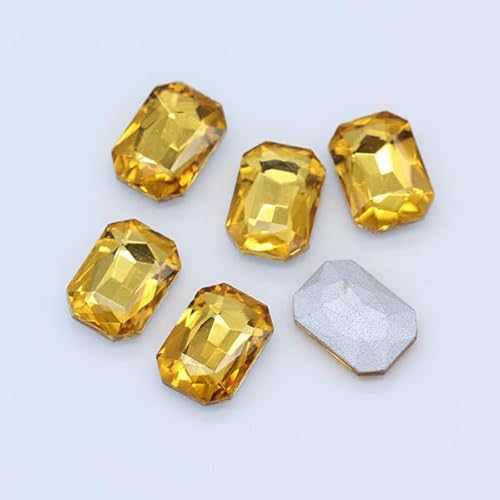 NingPower 80 Stück Achteckige Rechteckige Strasssteine Mehrere Facetten Spitze Unterseite Künstlicher Kristall Edelsteine, Geeignet für Kunsthandwerk Projekte, Aufnähen, Goldgelb, 8mm X 10mm NingPower 80 Stück Achteckige Rechteckige Strasssteine Mehrere Facetten Spitze Unterseite Künstlicher Kristall Edelsteine, Geeignet für Kunsthandwerk Projekte, Aufnähen, Goldgelb, 8mm X 10mm von NingPower