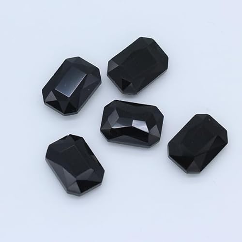 NingPower 80 Stück Achteckige Rechteckige Strasssteine Mehrere Facetten Spitze Unterseite Künstlicher Kristall Edelsteine, Geeignet für Kunsthandwerk Projekte, Aufnähen, Schwarz, 10mm X 14mm NingPower 80 Stück Achteckige Rechteckige Strasssteine Mehrere Facetten Spitze Unterseite Künstlicher Kristall Edelsteine, Geeignet für Kunsthandwerk Projekte, Aufnähen, Schwarz, 10mm X 14mm von NingPower