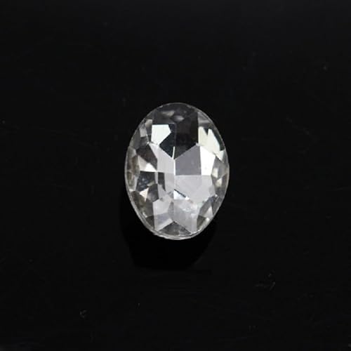 NingPower 80 Stück Ovale Strasssteine Mehrere Facetten Spitze Unterseite Künstlicher Kristall Edelsteine, Geeignet für Kunsthandwerk Projekte, Aufnähen, 10mm X 14mm, Weiß NingPower 80 Stück Ovale Strasssteine Mehrere Facetten Spitze Unterseite Künstlicher Kristall Edelsteine, Geeignet für Kunsthandwerk Projekte, Aufnähen, 10mm X 14mm, Weiß von NingPower