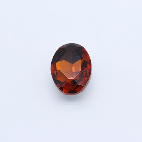NingPower 80 Stück Ovale Strasssteine Mehrere Facetten Spitze Unterseite Künstlicher Kristall Edelsteine, Geeignet für Kunsthandwerk Projekte, Aufnähen, 8mm X 10mm von NingPower