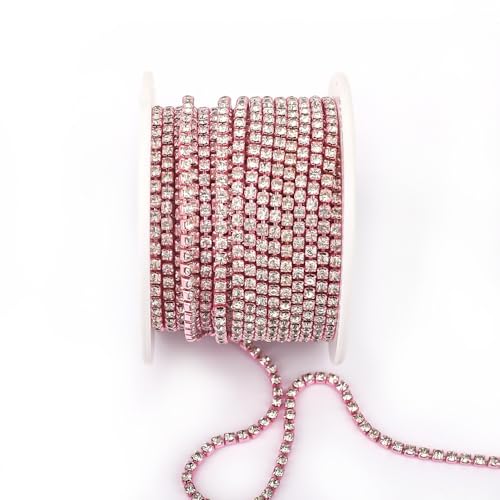 NingPower 9m Lange Strass Krallenkette, Künstlicher Glaskristall Geeignet für Kunsthandwerk Projekte, Bekleidungszubehör, 2,5mm NingPower 9m Lange Strass Krallenkette, Künstlicher Glaskristall Geeignet für Kunsthandwerk Projekte, Bekleidungszubehör, 2,5mm von NingPower