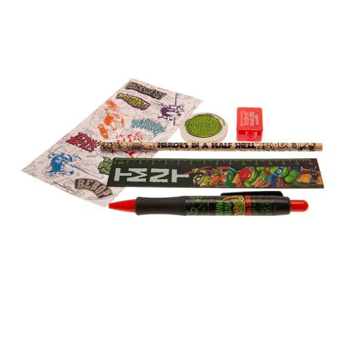 Ninja Turtles ThumbsUP TMNT 6-teiliges Schreibset, Schreibset mit Kugelschreiber, Bleistift, Lineal & Co., Offizielles Merch, Ideal für den Schulstart Ninja Turtles ThumbsUP TMNT 6-teiliges Schreibset, Schreibset mit Kugelschreiber, Bleistift, Lineal & Co., Offizielles Merch, Ideal für den Schulstart von Thumbs Up