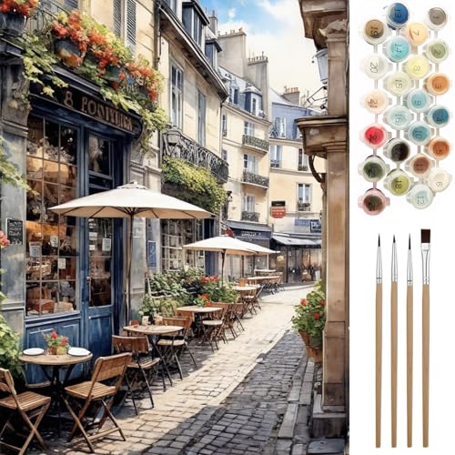 Ninonly Malen nach Zahlen Erwachsene DIY Malen nach Zahlen Set ohne Rahmen inklusive Pinsel und Acrylfarben DIY Malen nach Zahlen für Home Wall Decor 40 x 50cm Café Ninonly Malen nach Zahlen Erwachsene DIY Malen nach Zahlen Set ohne Rahmen inklusive Pinsel und Acrylfarben DIY Malen nach Zahlen für Home Wall Decor 40 x 50cm Café von Ninonly