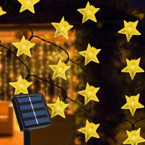 Ninonly Solar Lichterkette Aussen, 7m 50 LED Sterne Gartendeko für Draußen, 8 Modi Solarlichterkette Außen Wetterfest, Solarlampen Deko für Weihnachten Hochzeit Balkon Ninonly Solar Lichterkette Aussen, 7m 50 LED Sterne Gartendeko für Draußen, 8 Modi Solarlichterkette Außen Wetterfest, Solarlampen Deko für Weihnachten Hochzeit Balkon von Ninonly