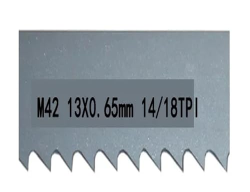 1/2/3/4/5 Stück tragbare Bandsägeblätter 1140 Bandsägeblatt M42 Bimetall-Metallschneiden 13 0,65 mm 14/18 TPI(Length 1140mm 5pcs) von Nintens