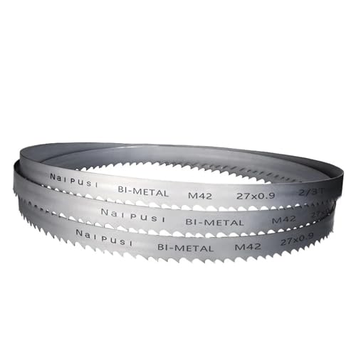 1 stück Bandsägeblätter 98,5 "X 1" 0,035 "Oder 2500 * 25 * 0,9 M42 Stahl Bandsäge Bi-metall(3 and 4tpi) von Nintens