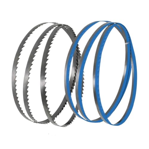 2 Stück 56 Zoll 1425 mm Bandsägeblatt 1425 x 10 x 0,5 mm TPI 6 Kohlenstoff-Federstahl for Bandsägenschneiden von Holz, Metall und Kunststoff von Nintens