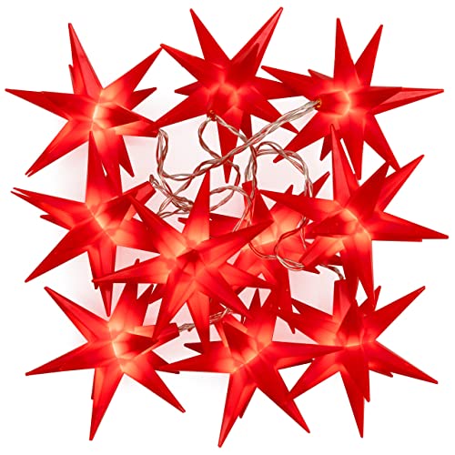 Nipach GmbH 10 LED Lichterkette Weihnachts-Sterne rot Trafo Timer Weihnachts-Deko Sternenkette Weihnachtssternkette Weihnachtsdeko Xmas-Deko Nipach GmbH 10 LED Lichterkette Weihnachts-Sterne rot Trafo Timer Weihnachts-Deko Sternenkette Weihnachtssternkette Weihnachtsdeko Xmas-Deko von Nipach GmbH