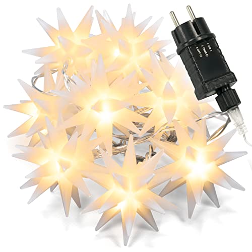 Nipach GmbH 10 LED Lichterkette Weihnachts-Sterne weiß Ø 6 cm Trafo Timer Weihnachts-Deko Sternenkette Weihnachtssternkette Weihnachtsdeko Xmas-Deko Nipach GmbH 10 LED Lichterkette Weihnachts-Sterne weiß Ø 6 cm Trafo Timer Weihnachts-Deko Sternenkette Weihnachtssternkette Weihnachtsdeko Xmas-Deko von Nipach GmbH