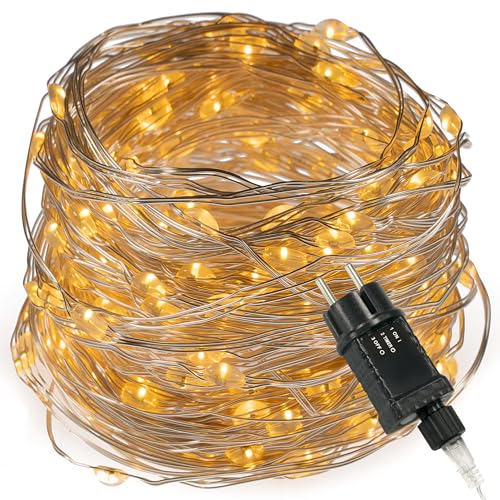 Nipach GmbH 200 LED Lichterkette Silberdraht warm-weiß für Außen IP44 Außen-Trafo 6h-Timer Weihnachtsbeleuchtung 19,9m Weihnachtsdekoration Party Xmas Nipach GmbH 200 LED Lichterkette Silberdraht warm-weiß für Außen IP44 Außen-Trafo 6h-Timer Weihnachtsbeleuchtung 19,9m Weihnachtsdekoration Party Xmas von Nipach GmbH