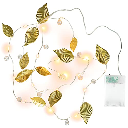 Nipach GmbH Lichterkette „Perlen + Blätter“ GOLD 20 LED warm weiß Batterie Timer Xmas-Deko Weihnachts-Deko Weihnachtsbeleuchtung Nipach GmbH Lichterkette „Perlen + Blätter“ GOLD 20 LED warm weiß Batterie Timer Xmas-Deko Weihnachts-Deko Weihnachtsbeleuchtung von Nipach GmbH