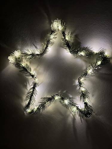 Nipach GmbH XA11927 LED Dekostern mit Tannengrün und Schneeoptik 30er warmweiß Ø 40cm 6/18h Timer innen/außen Nipach GmbH XA11927 LED Dekostern mit Tannengrün und Schneeoptik 30er warmweiß Ø 40cm 6/18h Timer innen/außen von Nipach GmbH