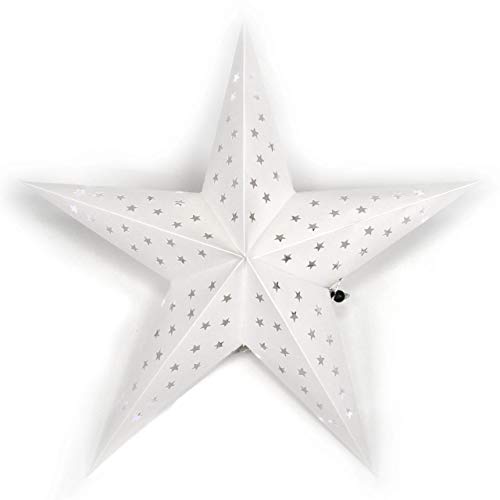Papierstern 3D 10 LED weiß Weihnachtsstern Faltstern Batterie mit Timer 5 Zacken Leuchtstern Weihnachtsfaltstern Weihnachtsdeko Fensterdeko Xmas Papierstern 3D 10 LED weiß Weihnachtsstern Faltstern Batterie mit Timer 5 Zacken Leuchtstern Weihnachtsfaltstern Weihnachtsdeko Fensterdeko Xmas von Nipach GmbH