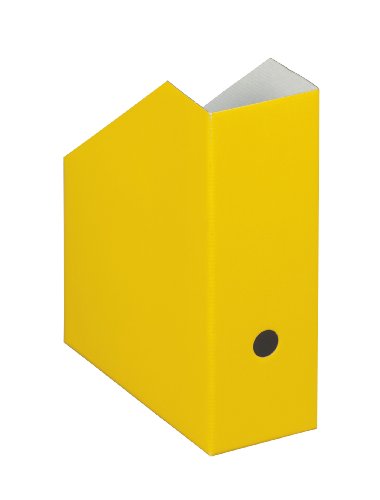 NIPS 112167108 UNI COLOUR Zeitschriftenbox, gelb - extrabreit B 10,5 x T 26,5 x H 31,5 cm, 5er Packung von Nips