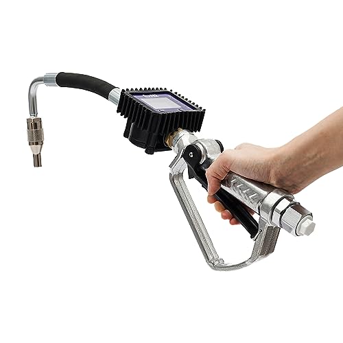 NirWa Ölregelventil-Pistole, robuste, luftbetriebene Öltransferpumpe mit elektronischer Messpistole und Durchflussmesser zum Messen des Durchflusses von Pipeline-Flüssigkeit an Fabriktankstellen von NirWa