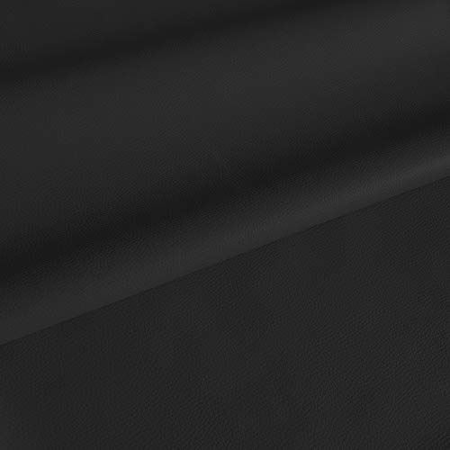 Kunstleder Polsterstoff Bezugsstoff Lederimitat, Echtleder-Optik, Breite 140 cm, Länge 10 m, Schwarz von Niro Sportgeräte GmbH