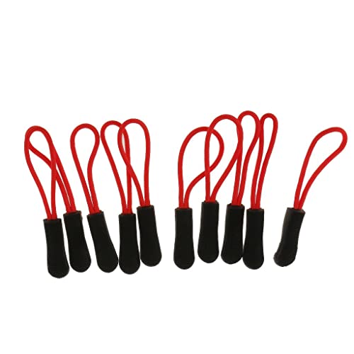 Nishiyuenyi 10 Stück Zipper Anhänger für Verschiedene Anwendungen, Rot Nishiyuenyi 10 Stück Zipper Anhänger für Verschiedene Anwendungen, Rot von Nishiyuenyi