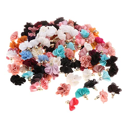 Nishiyuenyi 100 Stück Stoff Blumen Anhänger Quaste DIY Set, Bunte Gestaltung 25-30mm Nishiyuenyi 100 Stück Stoff Blumen Anhänger Quaste DIY Set, Bunte Gestaltung 25-30mm von Nishiyuenyi