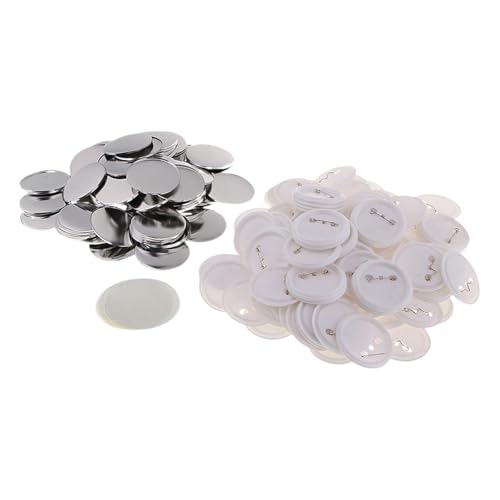 Nishiyuenyi 100 Stück Zubehör für die Herstellung von Ansteckern, Teile für Button-Maker, Geschenkartikel, S Nishiyuenyi 100 Stück Zubehör für die Herstellung von Ansteckern, Teile für Button-Maker, Geschenkartikel, S von Nishiyuenyi