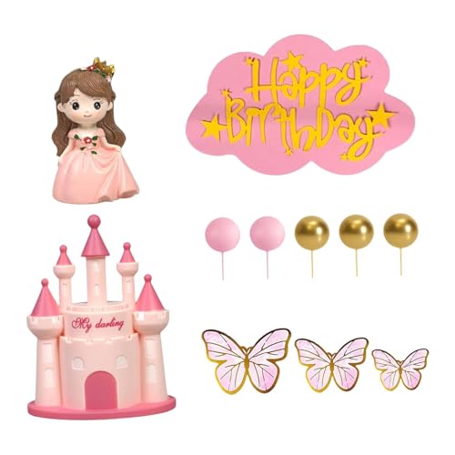 Nishiyuenyi 18x Prinzessinnen Kuchenaufsätze, Party Geschenke, Süß mit Schmetterlingen Und Bällen Nishiyuenyi 18x Prinzessinnen Kuchenaufsätze, Party Geschenke, Süß mit Schmetterlingen Und Bällen von Nishiyuenyi