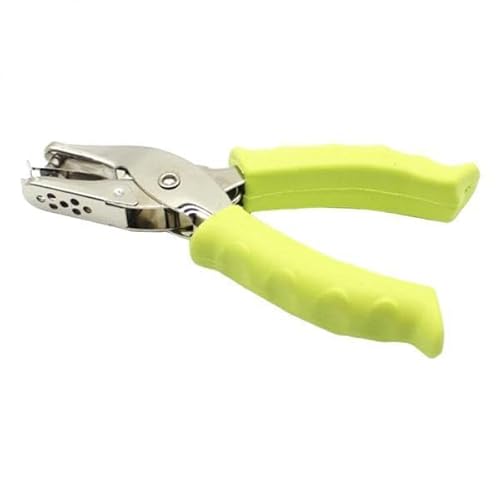 Nishiyuenyi 2 Fach Papierpunch Perforator Metall Hand Gehalten Papier Puncher Green 6mm von Nishiyuenyi