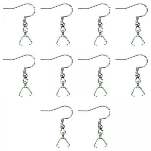 Nishiyuenyi 2 X 10 Stück Ohrringhaken, Schmuckzubehör Zur Herstellung von Ohrhaken Charms für Mädchen, Hochzeit, Frauen von Nishiyuenyi