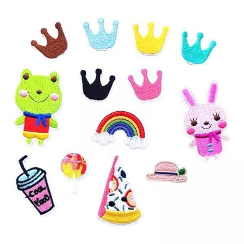 Nishiyuenyi 2 X 13 Stück Deko Flicken, Stoffreparatur Flicken, Abzeichen Verzierungen, Bekleidungsflicken, Aufbügler für Kinder Und Erwachsene, Kleidung, Westen, Nishiyuenyi 2 X 13 Stück Deko Flicken, Stoffreparatur Flicken, Abzeichen Verzierungen, Bekleidungsflicken, Aufbügler für Kinder Und Erwachsene, Kleidung, Westen, von Nishiyuenyi