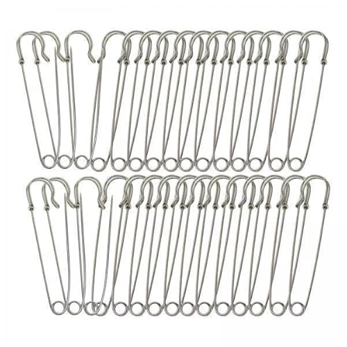 Nishiyuenyi 2 X 30 Große Sicherheitsnadeln, Strapazierfähig, für Röcke, Decken, Kleidung, 5,1 cm Nishiyuenyi 2 X 30 Große Sicherheitsnadeln, Strapazierfähig, für Röcke, Decken, Kleidung, 5,1 cm von Nishiyuenyi