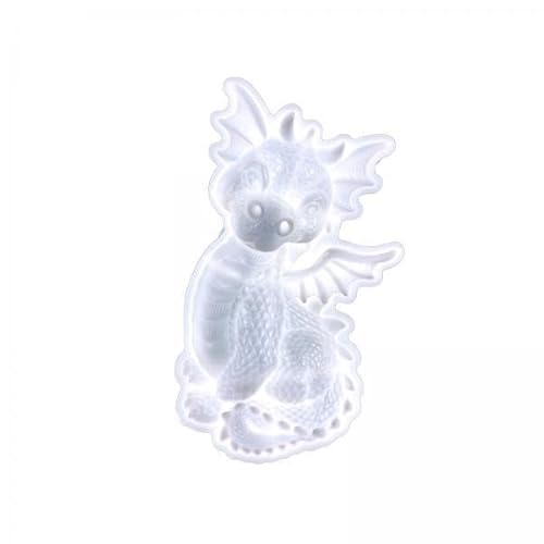 Nishiyuenyi 2 X Drachen Stanzform, Kunstharz Stanzform, Kuchendekoration, Schokoladen Stanzform, Küchen Backform, Epoxidharz Stanzform, Tier Stanzform für von Nishiyuenyi