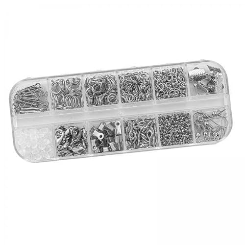 Nishiyuenyi 2 X Ohrring Herstellungszubehör Set, Ohrringhaken, Offene Biegeringe für Die Herstellung von Handgefertigtem DIY Schmuck Nishiyuenyi 2 X Ohrring Herstellungszubehör Set, Ohrringhaken, Offene Biegeringe für Die Herstellung von Handgefertigtem DIY Schmuck von Nishiyuenyi