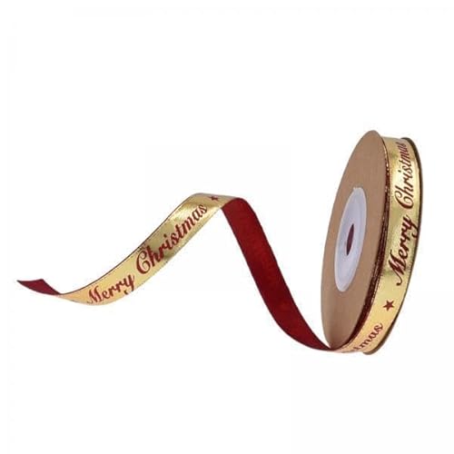 Nishiyuenyi 2 X Weihnachtsband, Zum Selbermachen, Basteln, Süß, Dekorativ, Vielseitig Einsetzbar, Weihnachtlich Gemustertes Geschenkband, Geschenkband Zur Dekorat Nishiyuenyi 2 X Weihnachtsband, Zum Selbermachen, Basteln, Süß, Dekorativ, Vielseitig Einsetzbar, Weihnachtlich Gemustertes Geschenkband, Geschenkband Zur Dekorat von Nishiyuenyi