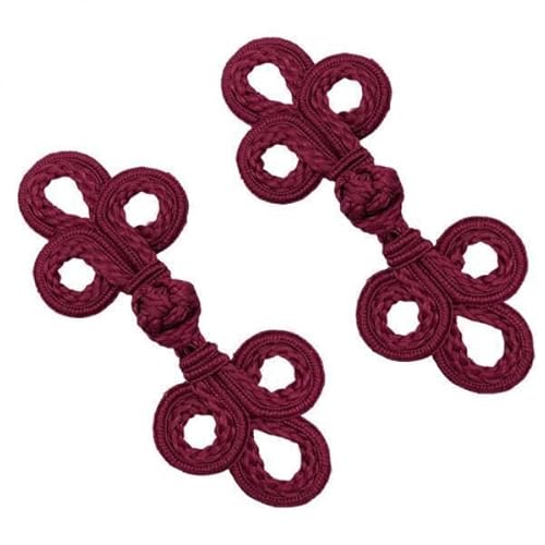 Nishiyuenyi 2x 2 Stück Froschknöpfe Aus China, Handgefertigte Nähverschlüsse für Kostüme Und Strickjacken von Nishiyuenyi