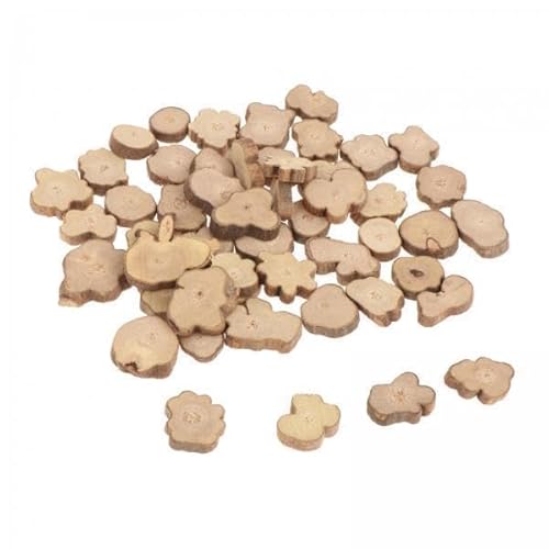 Nishiyuenyi 2x Unfertige Holzstücke, Kleine Holzscheitscheiben, Untersetzer Aus Holz für Tassen Als Dekoration zu Hause von Nishiyuenyi
