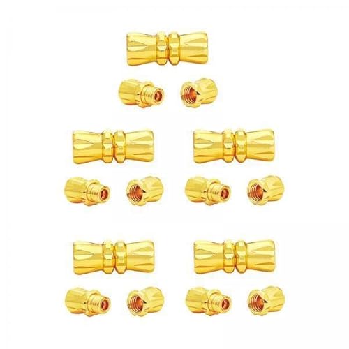 Nishiyuenyi 2x10x Schraubverschluss Schnallen für Halsketten Bastelarbeiten DIY Schmuckzubehör Gold Nishiyuenyi 2x10x Schraubverschluss Schnallen für Halsketten Bastelarbeiten DIY Schmuckzubehör Gold von Nishiyuenyi