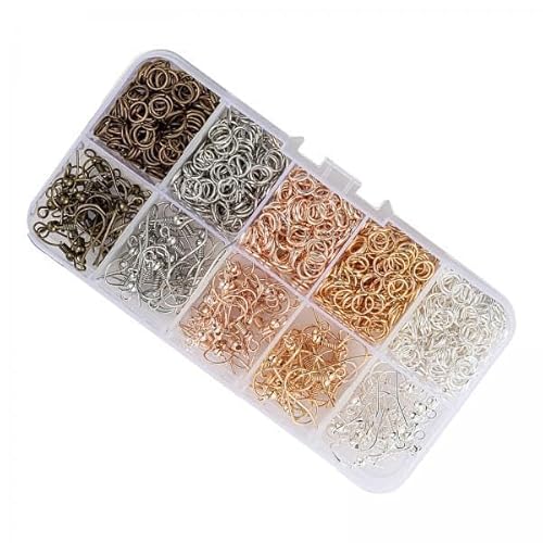 Nishiyuenyi 2x1125 Stücke DIY Ohrring Making Set Einschließlich Offener Sprungringe, Ohrringhaken für Mädchen Teenagergeschenke Nishiyuenyi 2x1125 Stücke DIY Ohrring Making Set Einschließlich Offener Sprungringe, Ohrringhaken für Mädchen Teenagergeschenke von Nishiyuenyi