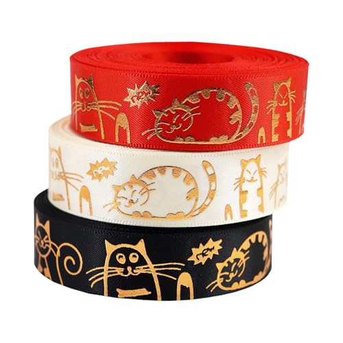 Nishiyuenyi 3 X Geschenkverpackungsbänder, Bastelbänder, 2,0 cm X 4,5 M, Bedruckt für Geschenkverpackungen Nishiyuenyi 3 X Geschenkverpackungsbänder, Bastelbänder, 2,0 cm X 4,5 M, Bedruckt für Geschenkverpackungen von Nishiyuenyi