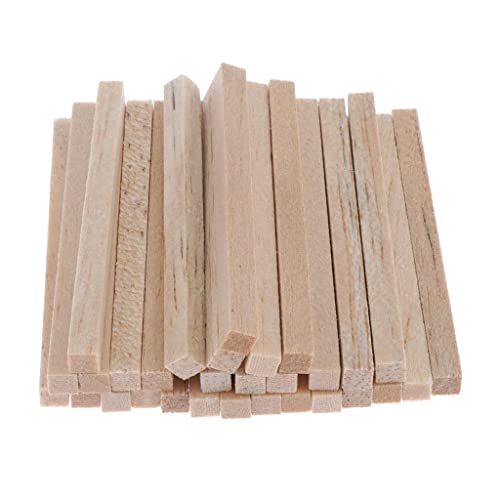 Nishiyuenyi 30x Unfinished Plain Balsa Holz Stick Dübel Stange DIY Handwerk, 70x5x5mm Nishiyuenyi 30x Unfinished Plain Balsa Holz Stick Dübel Stange DIY Handwerk, 70x5x5mm von Nishiyuenyi