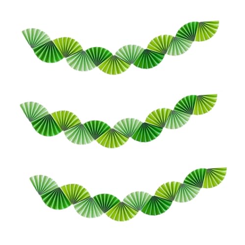 Nishiyuenyi 3X Papierfächer Banner Deckendekoration Zum Aufhängen für Jubiläumsfeier, GrÜn Nishiyuenyi 3X Papierfächer Banner Deckendekoration Zum Aufhängen für Jubiläumsfeier, GrÜn von Nishiyuenyi