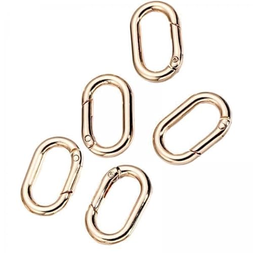 Nishiyuenyi 3x 5 Stück Metallkarabiner mit Ovalen Ringen, 2,5 Cm, Zinklegierung Clips für Taschen Und Gepäck von Nishiyuenyi