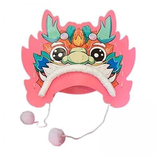 Nishiyuenyi 3xchinesische Drachenhut Jahr Des Drachen Diy Hut Home Home Offices Dekor Jahr Des Drachen Drachen Dekoration Hut Material Kit von Nishiyuenyi