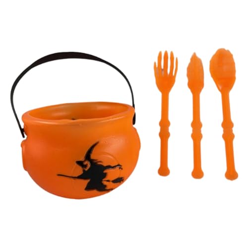 Nishiyuenyi 4 Teiliges Set Sammelbehälter Süßigkeiten Topf Süßigkeiten Halter Partygeschirr Zum Servieren von Snacks mit Utensilien für Alle Themenpa, Orange Nishiyuenyi 4 Teiliges Set Sammelbehälter Süßigkeiten Topf Süßigkeiten Halter Partygeschirr Zum Servieren von Snacks mit Utensilien für Alle Themenpa, Orange von Nishiyuenyi