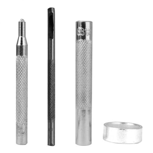 Nishiyuenyi 4 X Stahl Druckknopf Verschluss Stanzwerkzeuge 15 17mm Set mit 4 Stück Silber von Nishiyuenyi