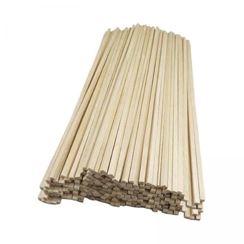Nishiyuenyi 4x 100 Stück Holzstäbchen für Bastelprojekte, Quadratische Dübelleisten Aus Hartholz, Modellbau Und Heimdekor Nishiyuenyi 4x 100 Stück Holzstäbchen für Bastelprojekte, Quadratische Dübelleisten Aus Hartholz, Modellbau Und Heimdekor von Nishiyuenyi