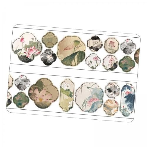 Nishiyuenyi 4x Scrapbooking Aufkleber, Hintergrunddekoration, Künstlerische Aufkleber, Washi Klebeband, DIY Material für Karten, Partys, Journalzubehör Nishiyuenyi 4x Scrapbooking Aufkleber, Hintergrunddekoration, Künstlerische Aufkleber, Washi Klebeband, DIY Material für Karten, Partys, Journalzubehör von Nishiyuenyi
